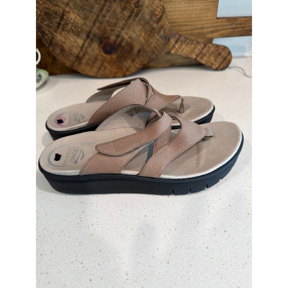 ABEO Balboa Metatarsal Leather Flip Flop sandals size 9